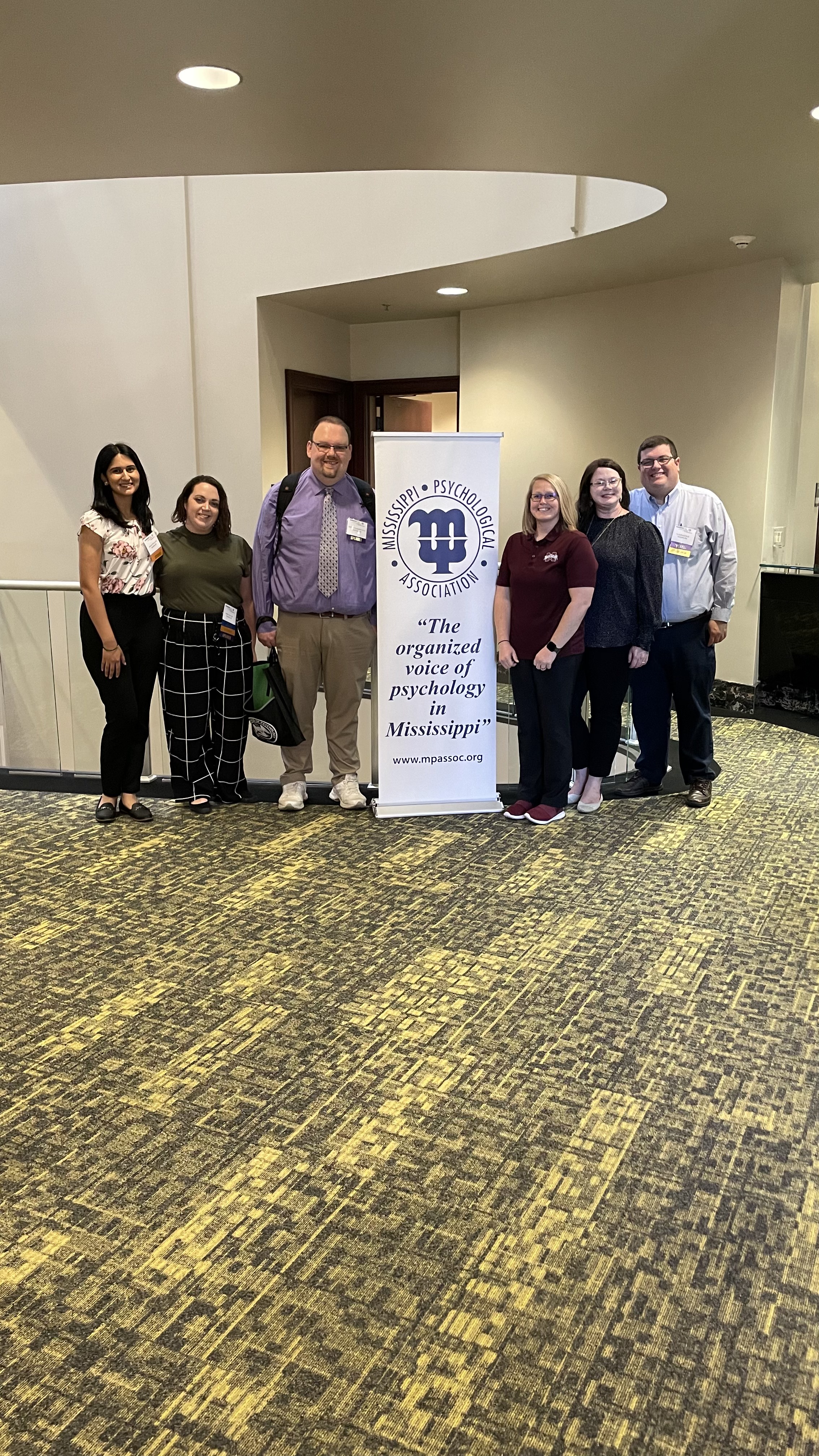 Lab members at Mississippi Psychological Association event